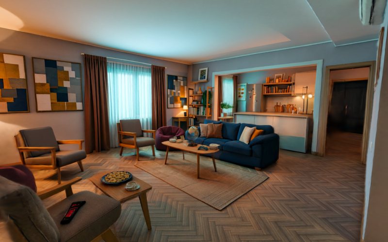 Scanned living room